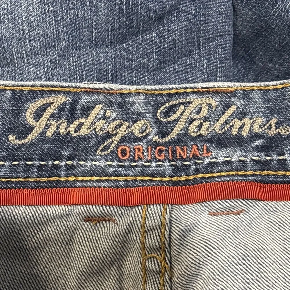 Indigo Palms Men's Jeans Size 38x32 Blue Original Fit Straight Leg Denim Preppy